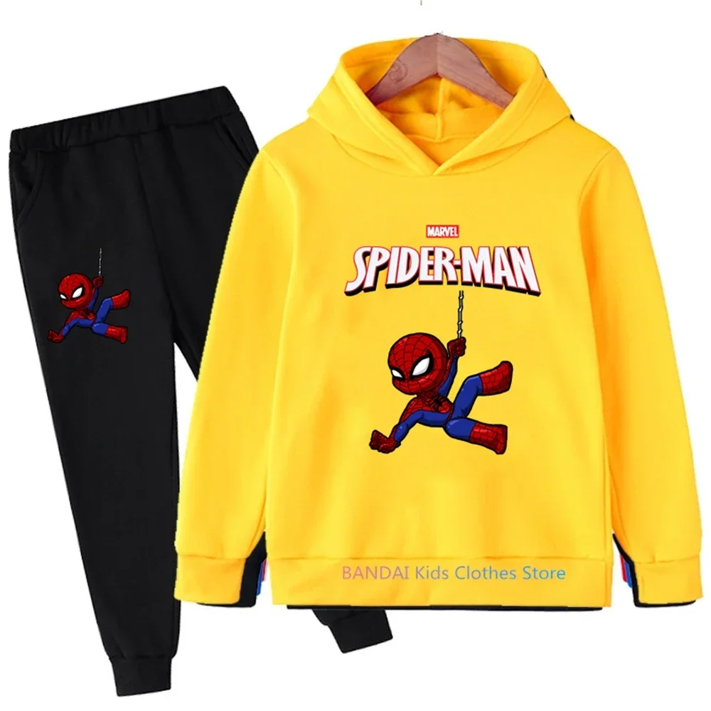 Spring Hulk Spiderman Kids Clothes Set 2 Piece Hoodies Pant Sets Clothing For Boys Tracksuit Set Children Baby Boys Clothes Set