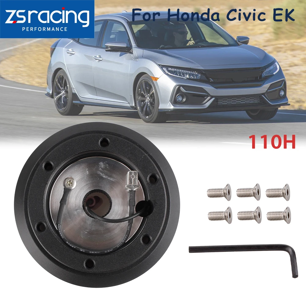 130H Steering Wheel Short Hub Aluminum Steering Shaft Quick Release Adapter Unit For Honda Accord 94-02 Civic EK 96-00 QR010