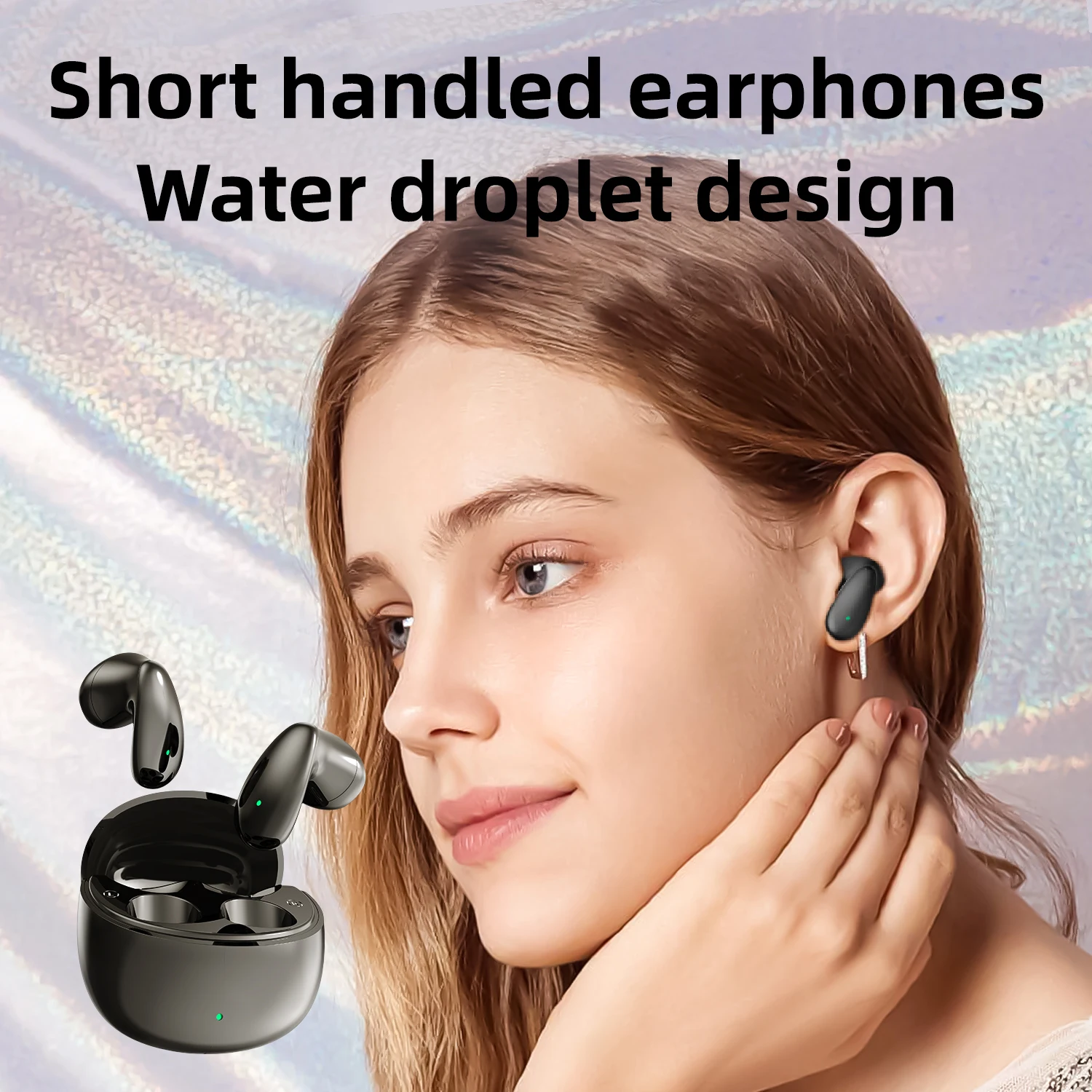 Wireless Earphone Noise Cancelling Bluetooth 5.3 Headphone Mic ENC with LED Display HD Call Earbuds Sports Waterproof Headset