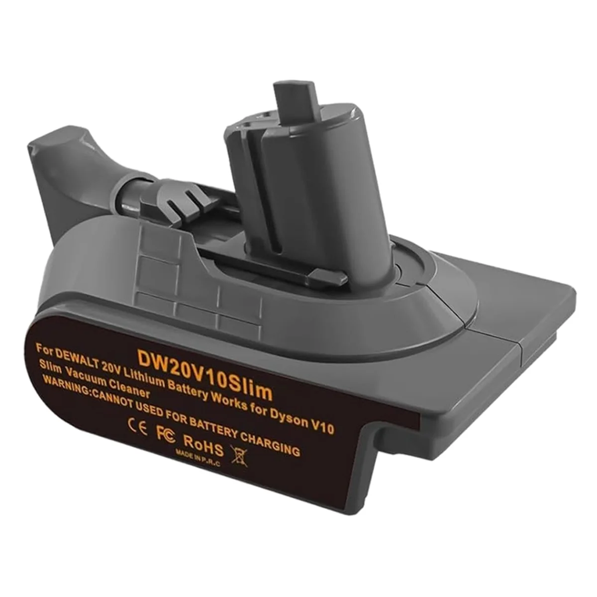 ใหม่ DW20V10 Slim แบตเตอรี่อะแดปเตอร์สําหรับ Dewalt 20V Li-Ion แบตเตอรี่แปลงสําหรับ Dyson V10 Digital Slim เครื่องดูดฝุ่น