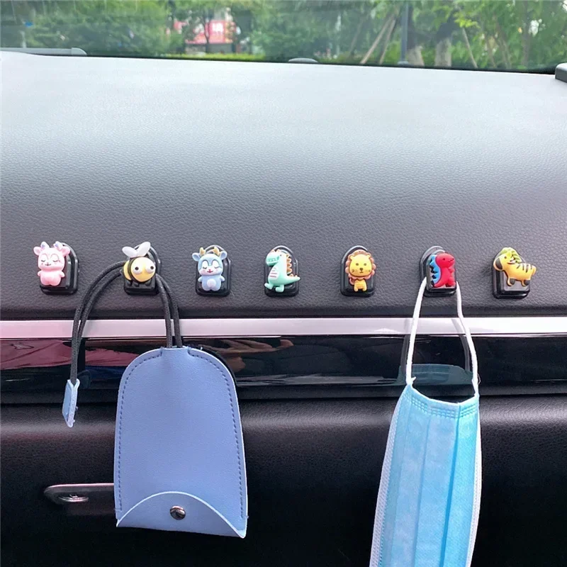 Car Hook DIY Cute Paste Multi-functional Mini Small Hook Car Seat Back Hook Wholesale Creatively Decroative Accessories Interior