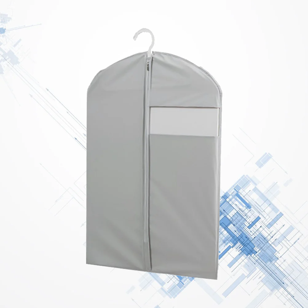 

Clothing PEVA Covers with Zipper Breathable Clothes Suits Dresses Storage Protector Cover Bag 60 x 90 (Light Grey)