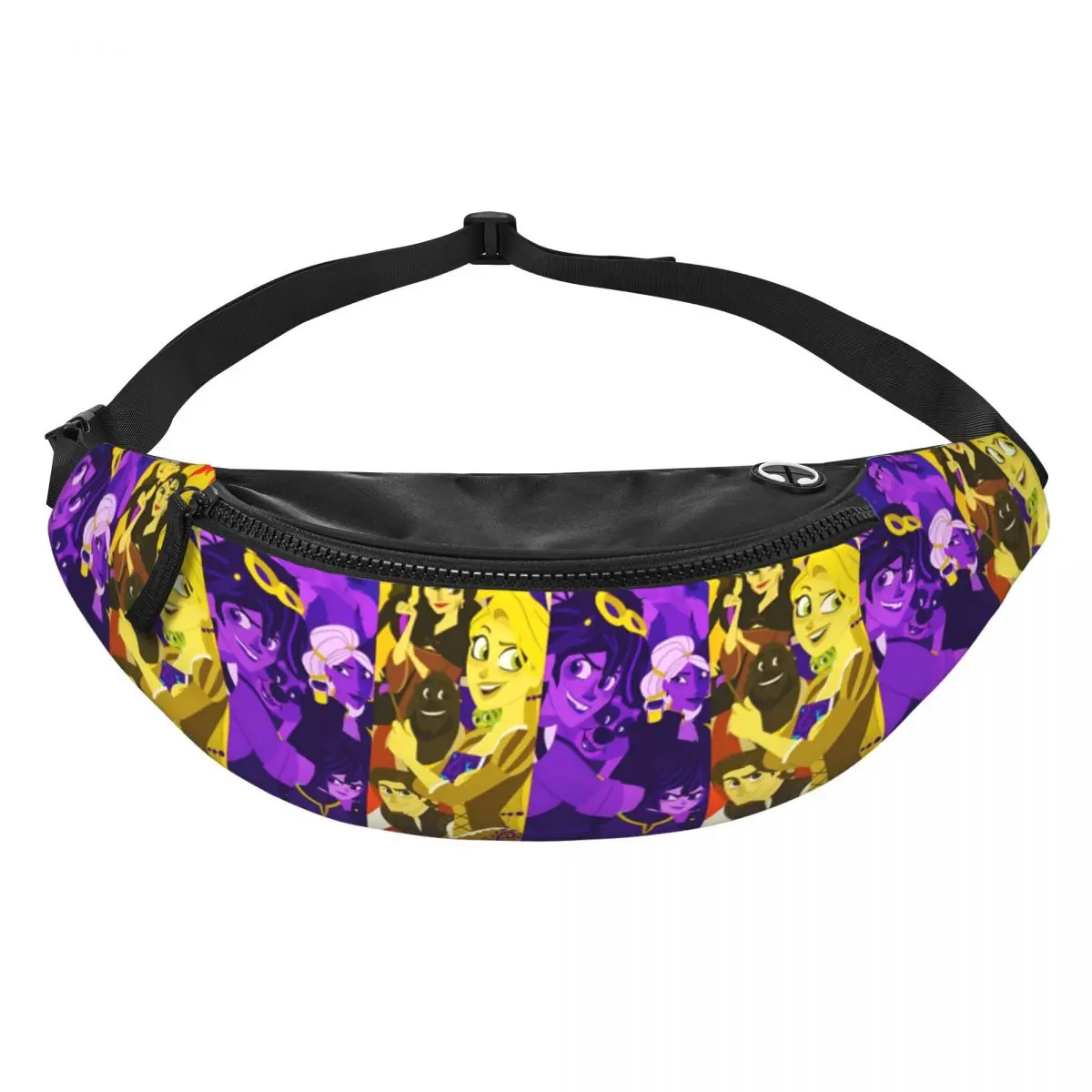 

Поясная сумка-бананка Custom T-Tangled для мужчин и женщин, мультяшная, забавная, через плечо, для кемпинга, велоспорта, для телефона и денег