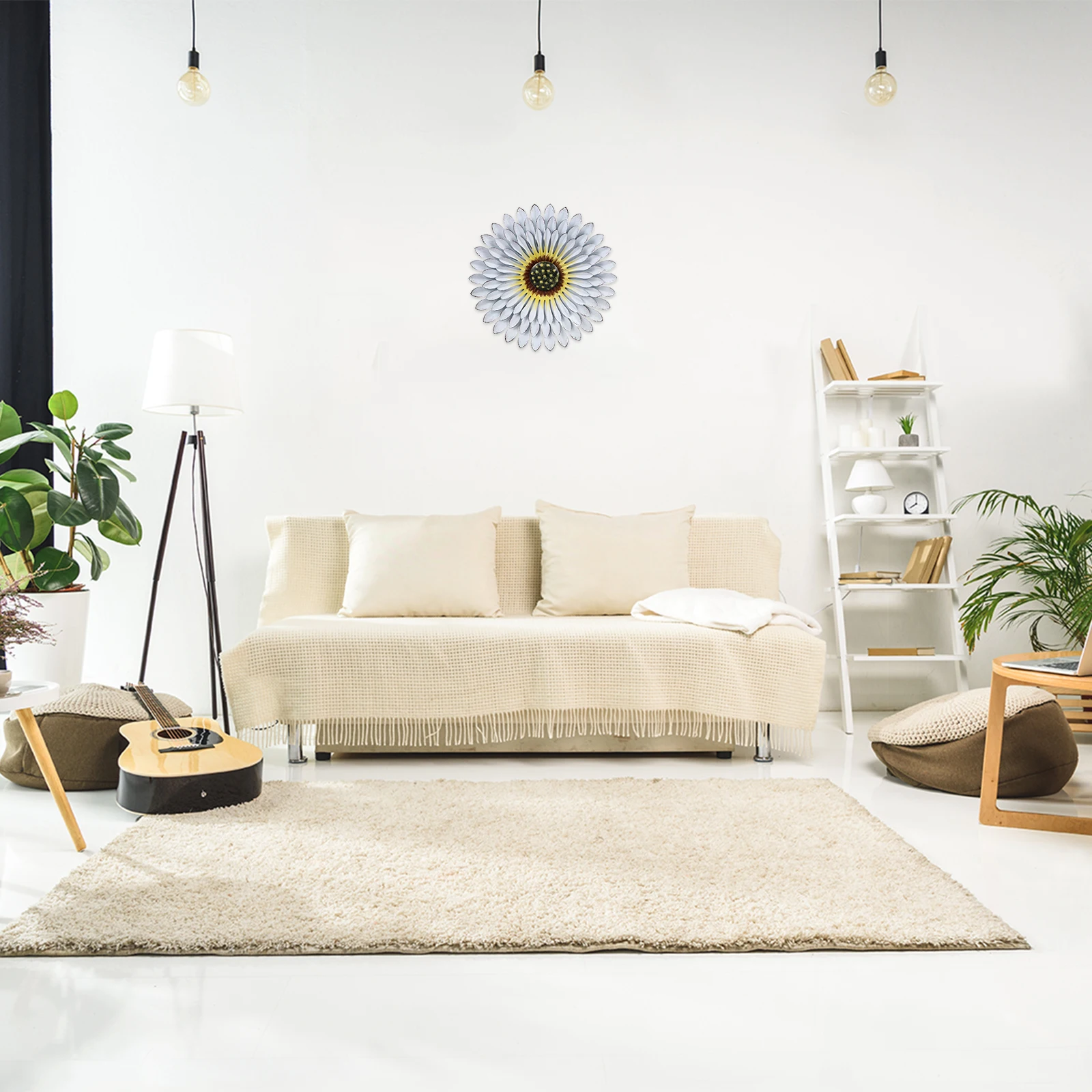 

Wall Hanging Decoration Garden Simulation LED Home Vintage Floral Unique Decorations