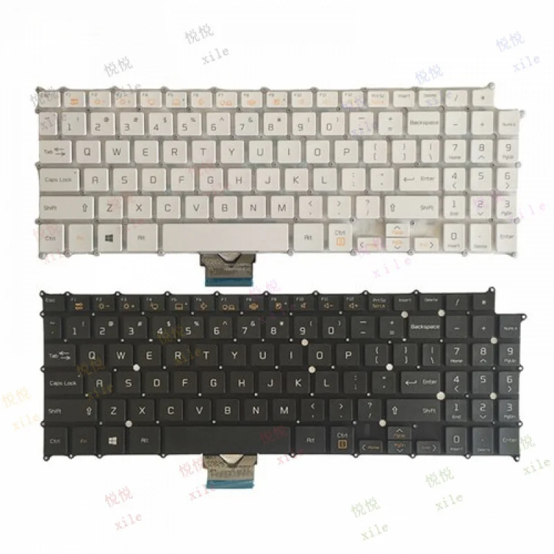 

L+ New Laptop US Keyboard For LG 15Z960 AEW73709802 HMB8146ELB01 Black/White
