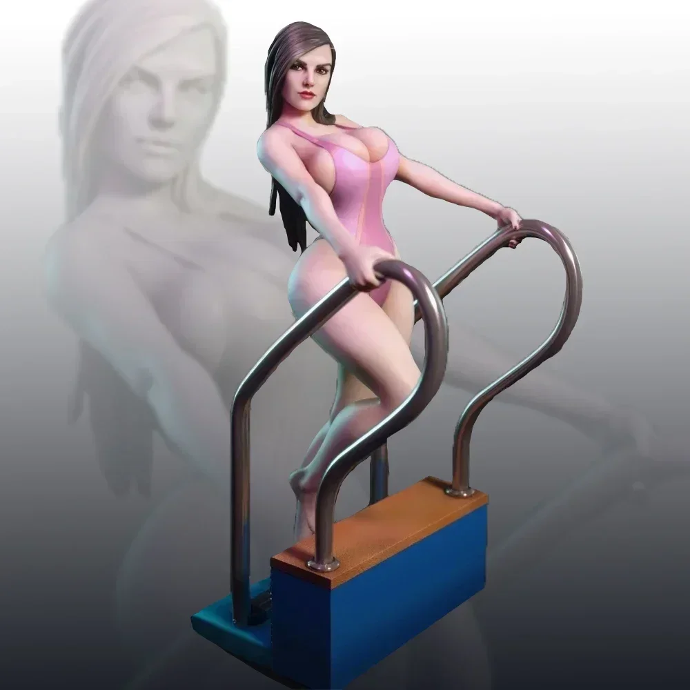

Niko Swimsuit Girl Figure 1/24 Miniature Resin Model Kit Unpainted Plastic Model Kit A176