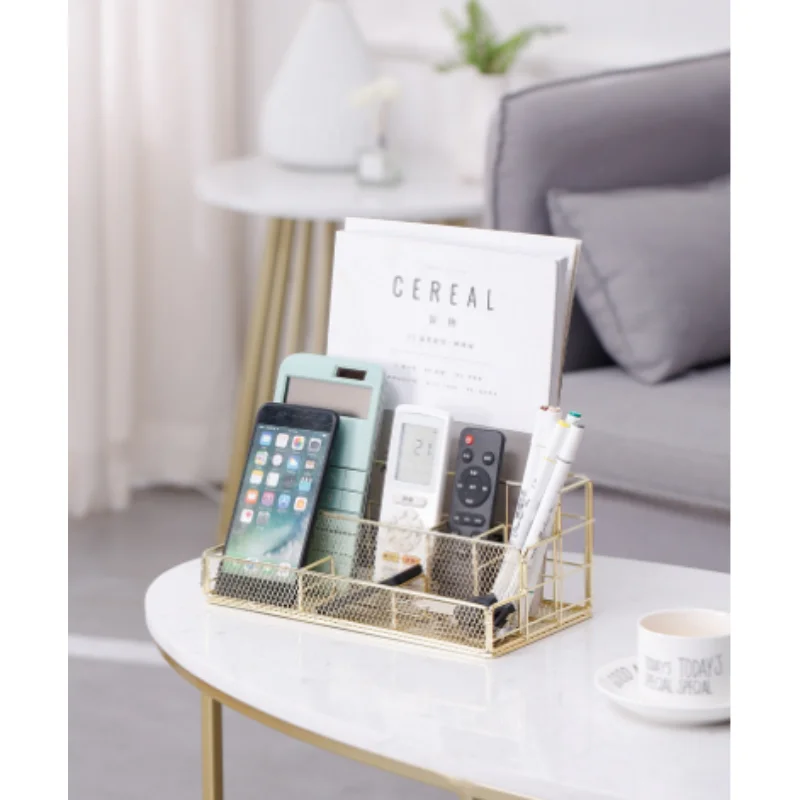 

Nordic Metal Desktop Organizer Multifunctional File Rack for Office Supplies & Stationery