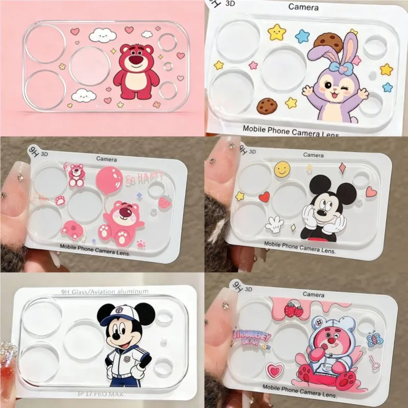 Camera Lens Protector for iPhone 17 Pro Max 17 Pro Cute Cartoon Tempered Glass Full Cover HD Anti-Scratch Kawaii Camera Film