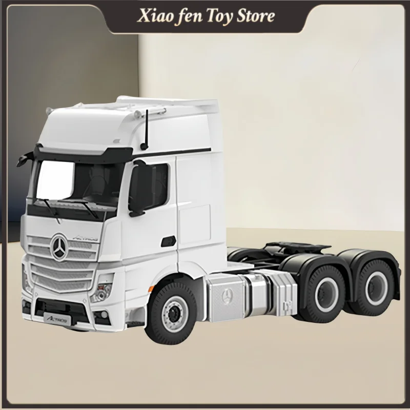 New Hot 1: 64 Large Truck Front Simulated Transport Alloy Model Trailer White Classic Bruce Lee Perka Toys Boy Children'S Gift