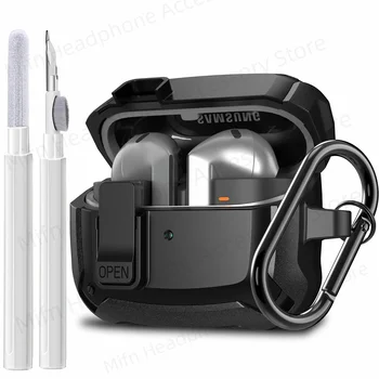 2024 [2'si 1 arada] Samsung Galaxy Buds 3/Galaxy Buds3 Pro Güvenli Kilit Kapağı buds3 pro kapak, erkekler için Temizleme Kiti ile