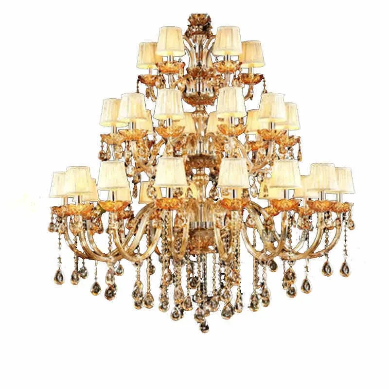 Modern Crystal Chandelier European Style Candle Light Fixture for Dining Room Bedroom Luxury Home Decor Lighting