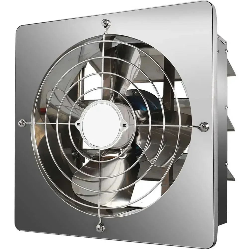 

8/10/12 Inch Stainless Steel Exhaust Fan, Household Window Type Kitchen, Oil Fume Ventilator, Wall Mounted Exhaust Fan