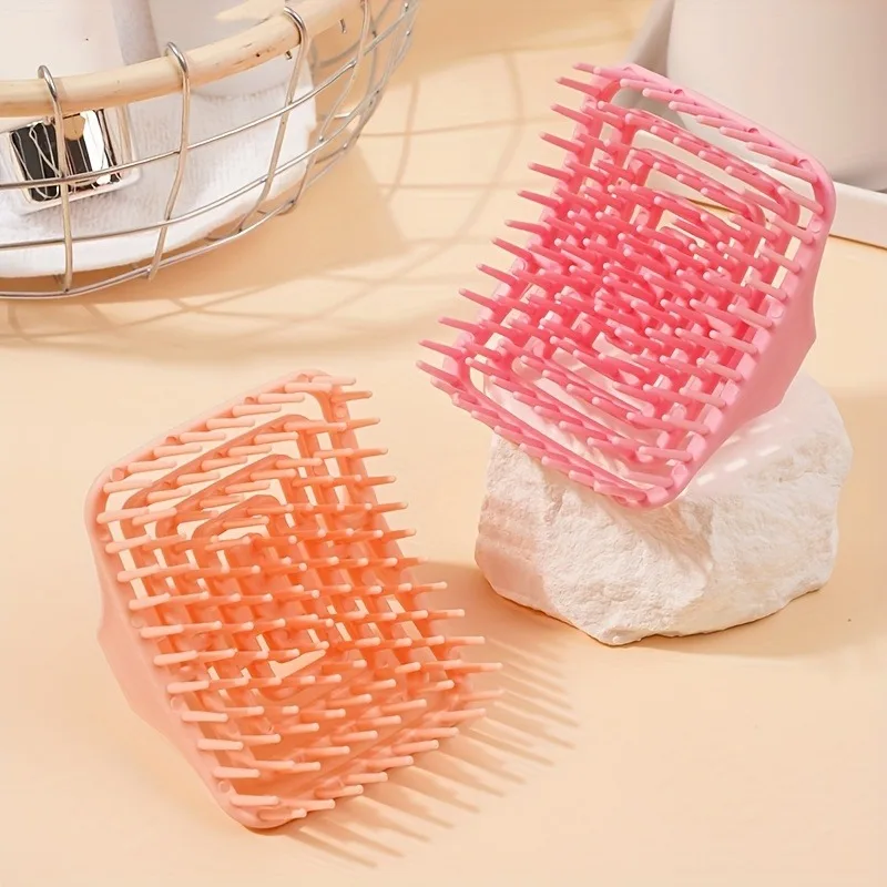 WANMEI Scalp Massage Shampoo Brush - Deep Cleansing & Exfoliation, TPEE Hollow Design, Easy Hair Care view 4