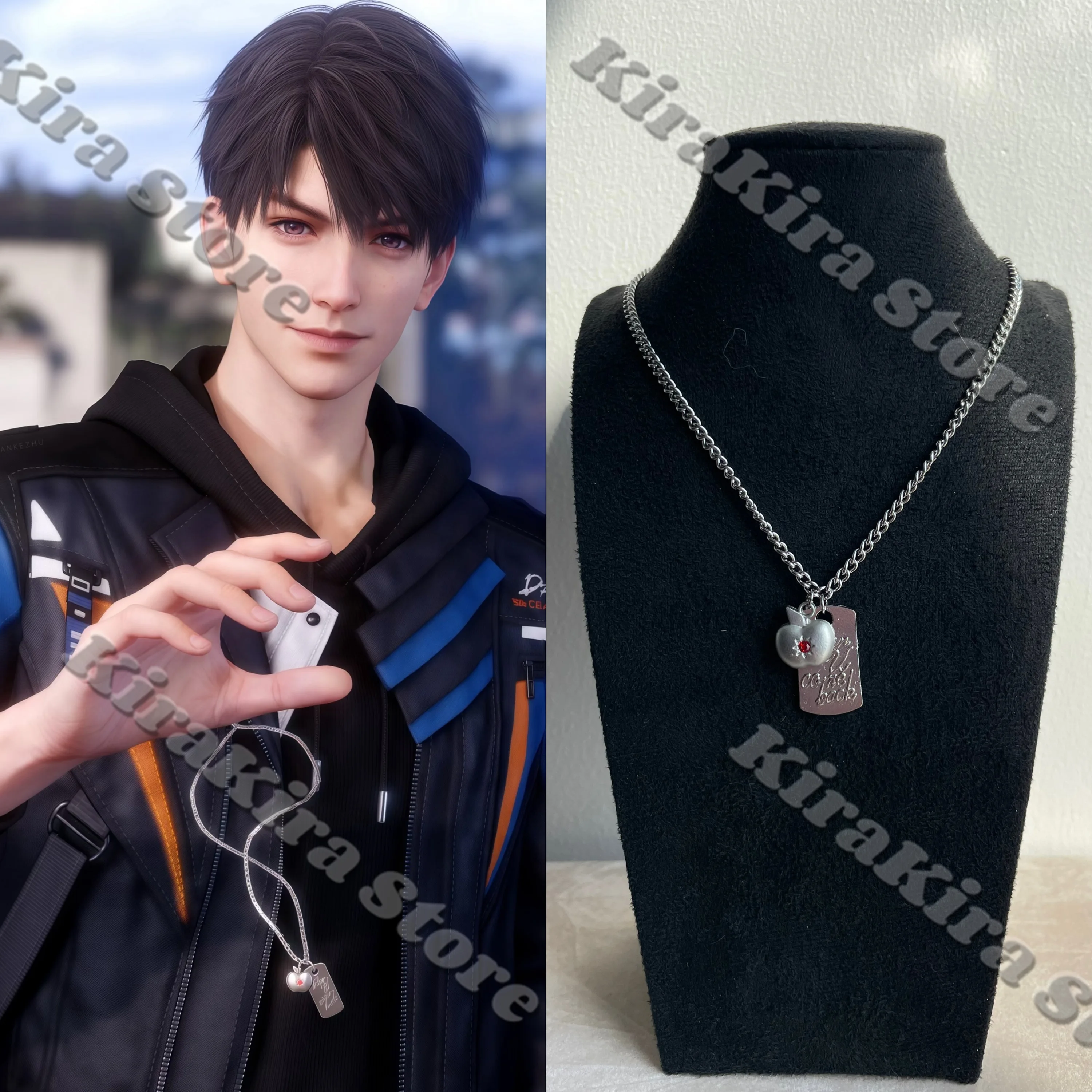 

Caleb Fashion Pendant Anime Necklace Love and Deepspace Cosplay Amulet Accessories Birthday Present Collection Xmas Gift