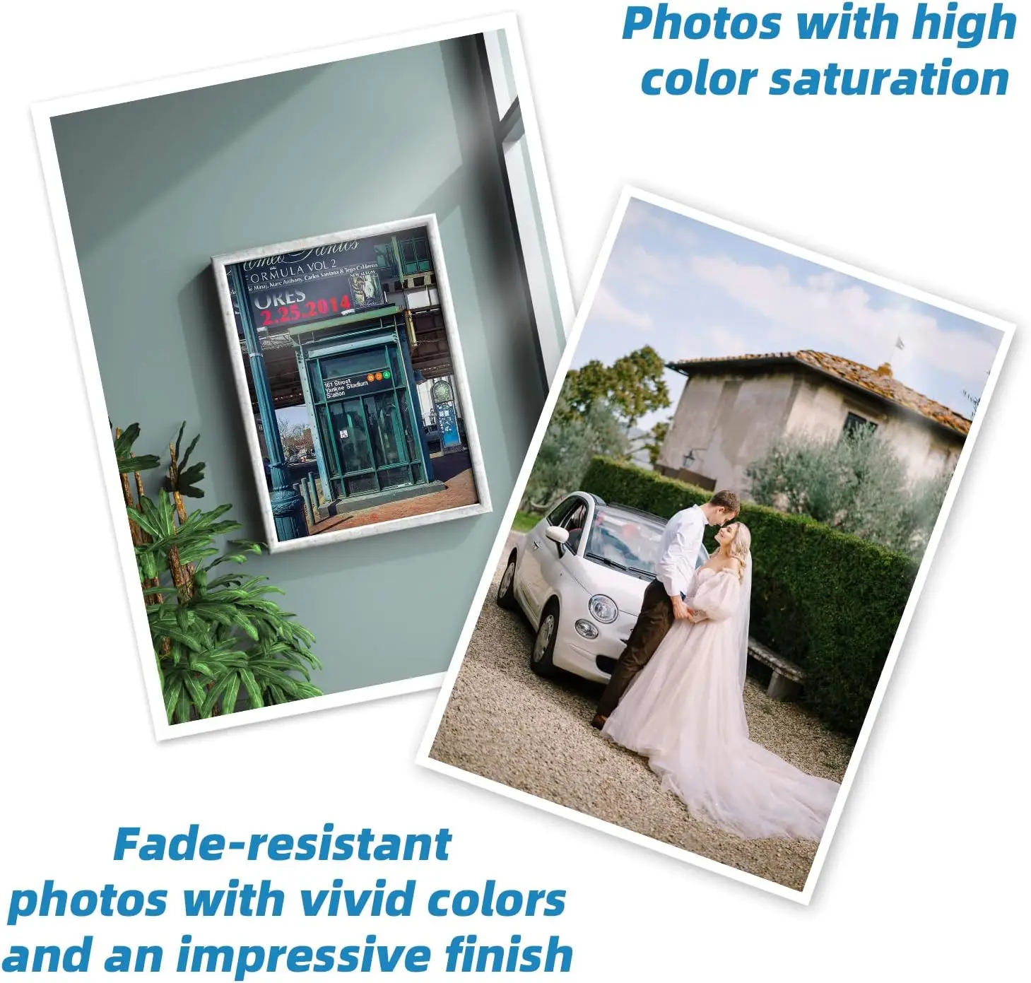 120GSM 50 hojas A4 papel fotográfico de doble cara papel fotográfico altamente brillante 8,3x11,7 pulgadas Compatible con impresora de inyección de tinta