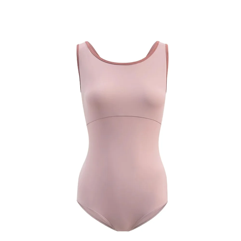 

Ballet New Stage Performance suit Basic Sleeveless Stitching Contrast Color Cha Dance Tango Academy Body Clothes suit Clothing