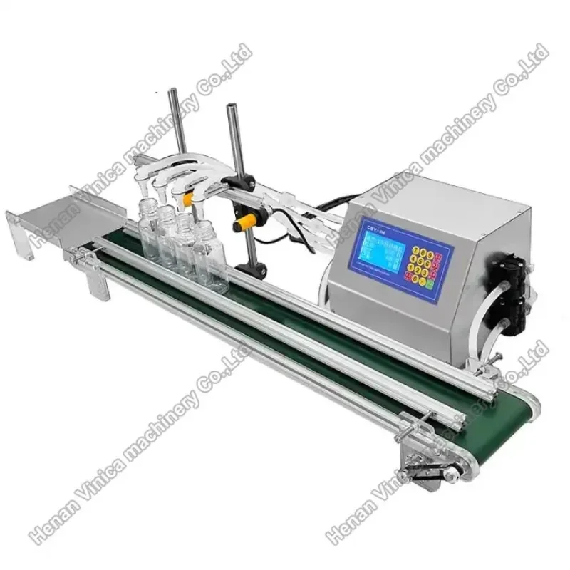 

VNC-4H 4heads alcohol filling machine Honey liquid filling machine with conveyor