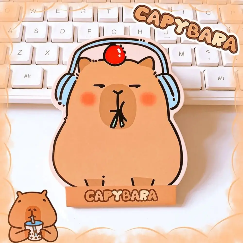 To Do List Kawaii Capybara Notebook Color Page Portable Small Notepad Diary Cute Mini Writing Pad Office