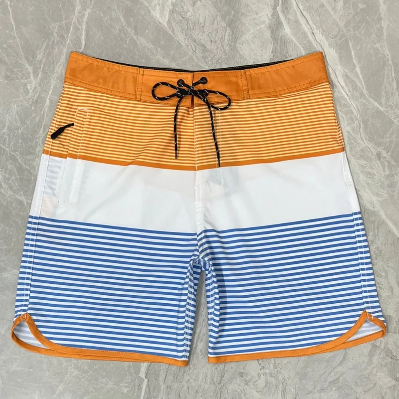 Surf Shorts 2023 Men\'s Sports Quick Dry Surf Shorts Waterproof Stretch Casual Five Minute Beach Pants Fashion Trend Durable Dry