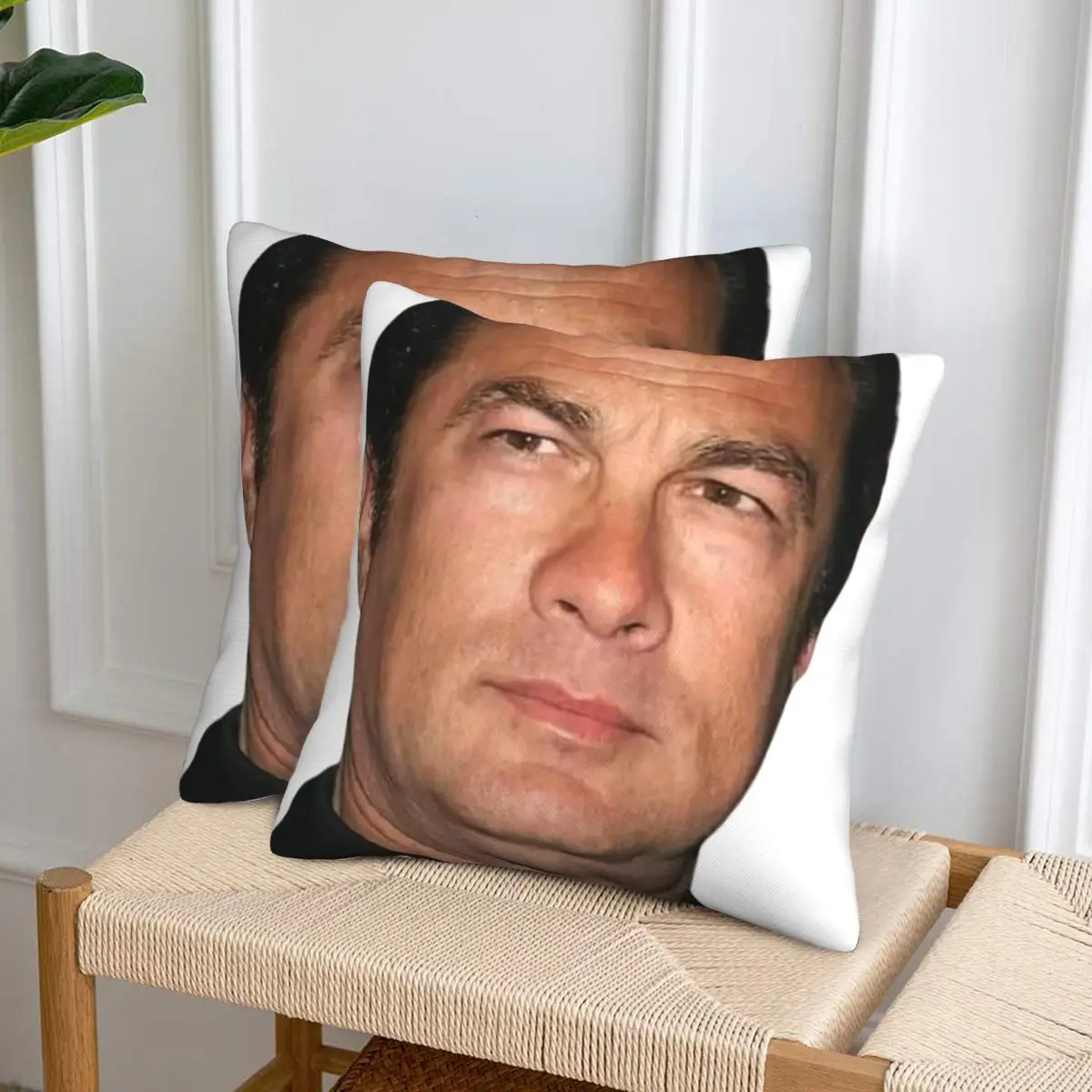 ستيفن سيجال 2 قطعة غطاء وسادة مربع وسادة ديكور الراحة رمي وسادة للأريكة المنزلية