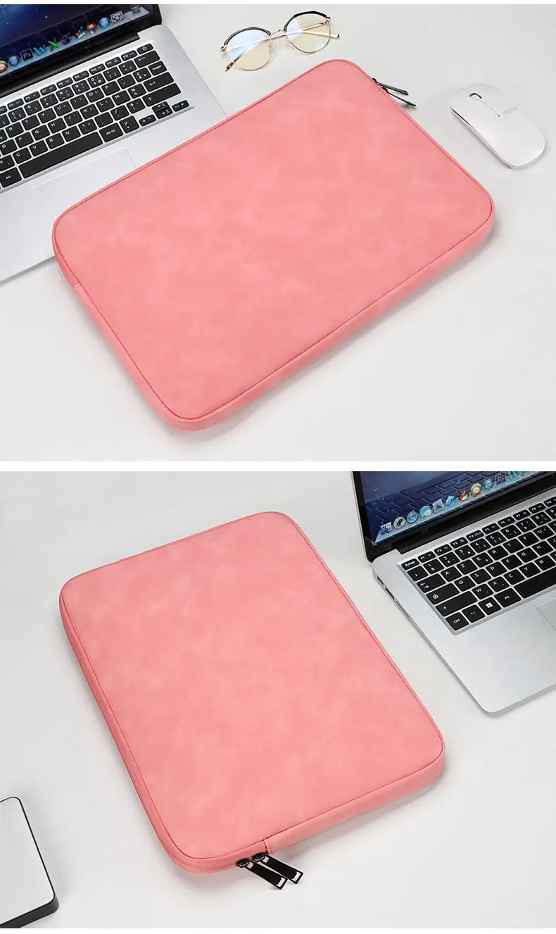 PU-Leder Laptop-Schutzhülle 13,3-15,6 Zoll Stoßfeste Schutztasche für MacBook Air Pro – Detail 21
