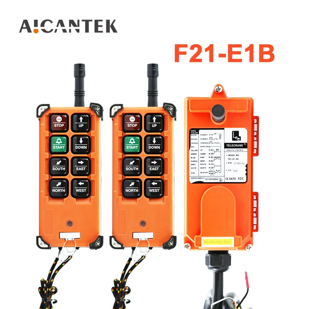 Grúa Industrial con Control remoto, grúa de elevación eléctrica de 220V, 380V, CA, F21-E1B