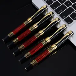 Luxury Metal Ballpoint Pen With Refills Business Fountain Pen Students Gift Writing Tools Blue/Black Ink Gel Pen For School