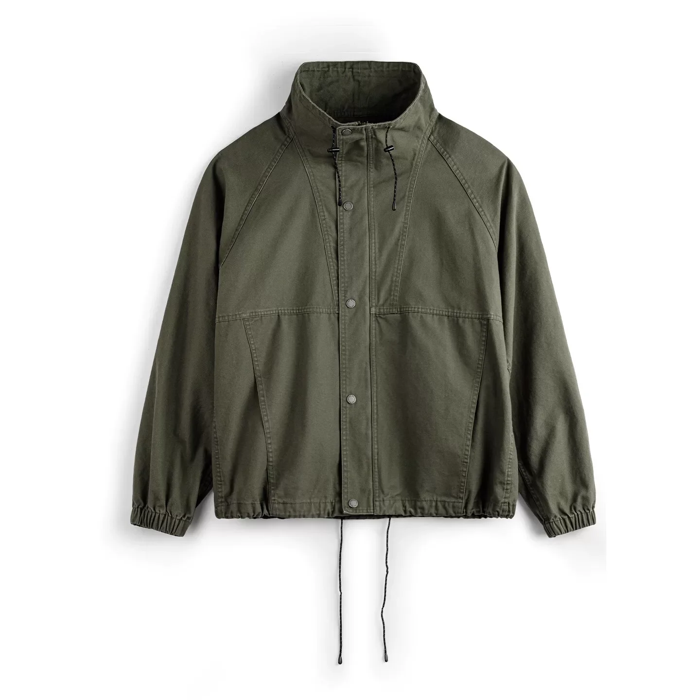 American Retro Stand Up Collar M65 Jacket Windproof Military Green Vintage Coat Men's Spring