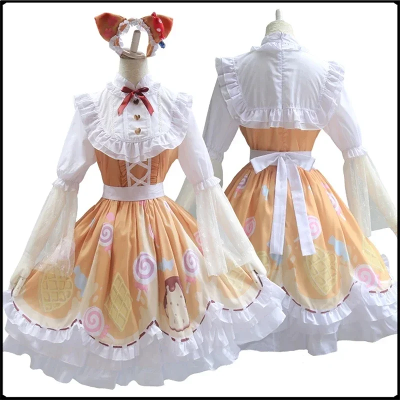 Identität V Cosplay Kostüm Mechaniker Candy Girl Kostüm Cosplay Sweetie Lolita Kleid Party Alltag Kleid Kostüm Komplettset