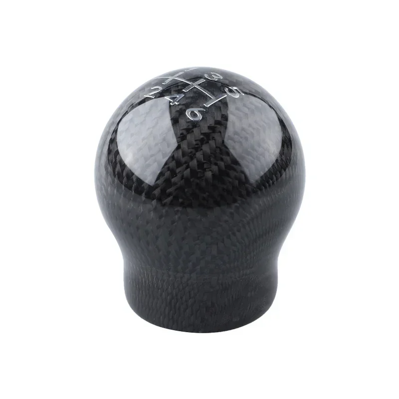 Carbon Fiber Manual Shift Knob for Enhanced Driving Feel, Universal 5/6 Speed Gear Stick Head with Included Limiter Adapter