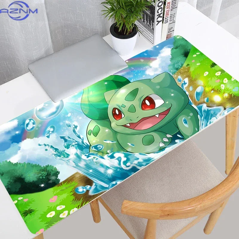 Cute Cartoon Green Monster Rubber Mouse Pad, Non-Slip Desk Mat for Gaming Office Laptop Keyboard, Vivid Anime Splash Pattern Mou