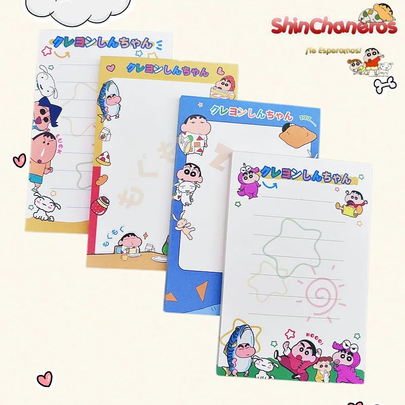 Crayon Shin-chan A7 Tear-off Memo Pads - Cute Kawaii Pocket Notebooks for School Office & Birthday Gift