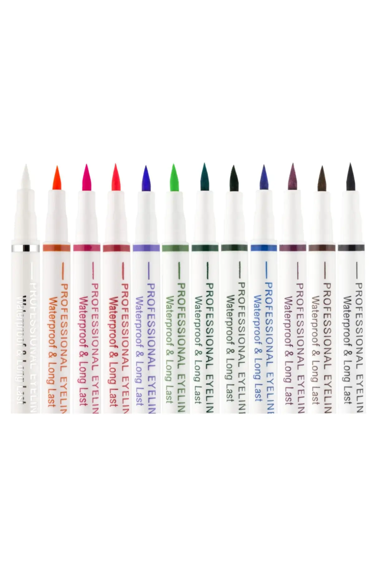 Set di Eyeliner con penna a 12 colori penna per Eyeliner impermeabile matita per occhi opaca a lunga durata cosmetici per il trucco