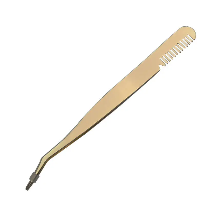 Roestvrijstalen Wimpers Pincet Voor Wimpers Extensie Reparatie Haar Wenkbrauw Clips Verwijderen Wenkbrauw Pincet Professionele Make-Up Tool