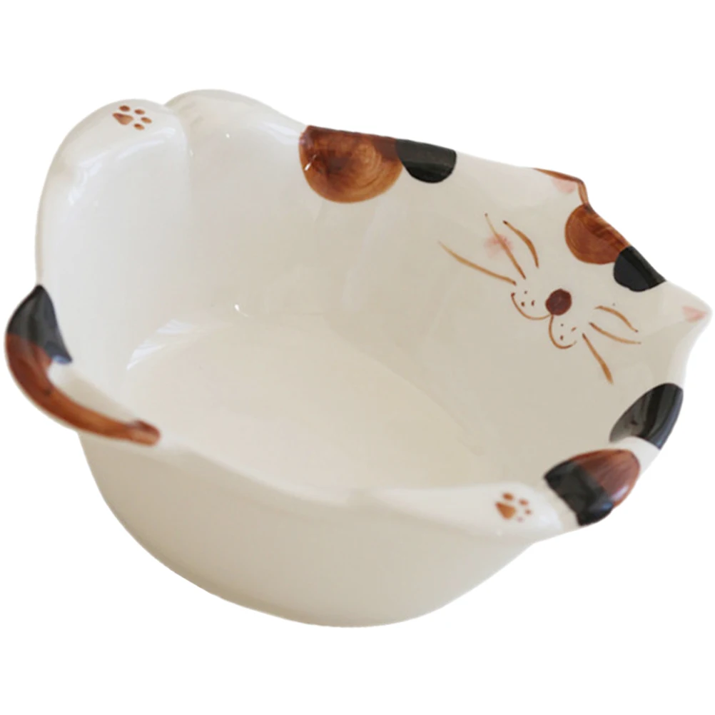 

Cartoon Ceramic Food Bowl Japanese Style Breakfast Rice Snack Soup Serving Holder Household Breakfast Bowl