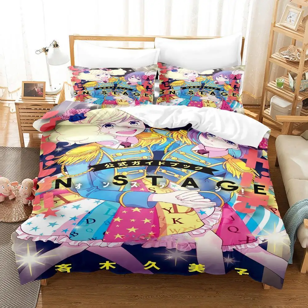 Kageki Shojo Bedding Set Single Twin Full Queen King Size Bed Set Adult Kid Bedroom Duvetcover Sets 3D Print Anime Bed Sheet Set