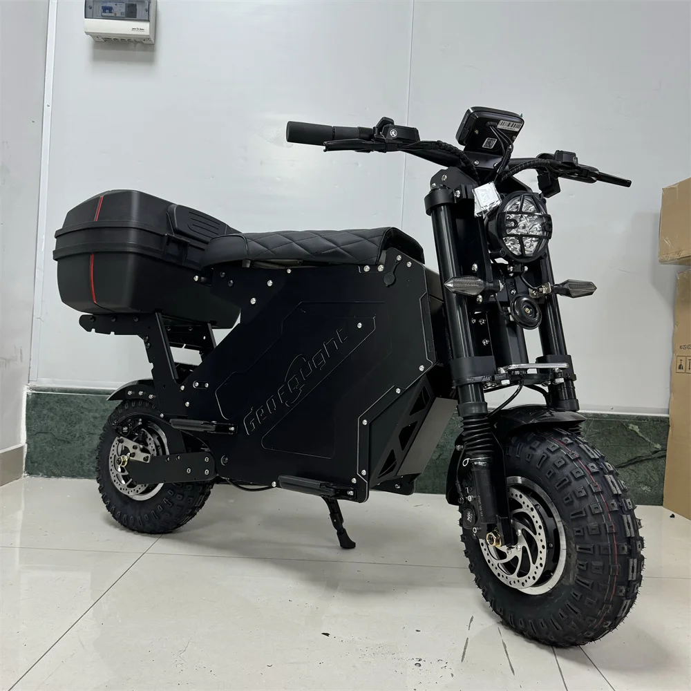 USA warehouse stock NFC scooter Molo5 72V 10000w 50AH removable battery seated scooter with 14inch off road tire for adults