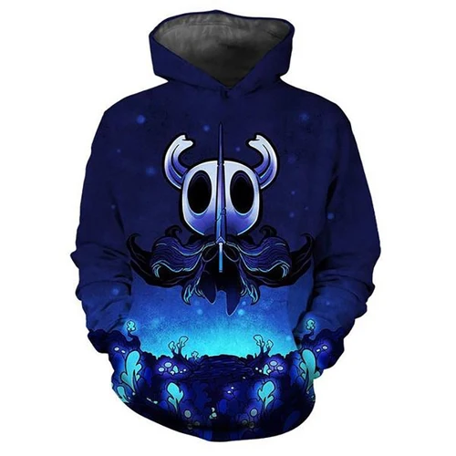 Imagen 2 del producto Sudaderas con capucha con estampado 3D de juego de caballero hueco para hombre y mujer, sudaderas informales de moda de gran tamaño, sudaderas con capucha, jerséis Harajuku, ropa de chándal