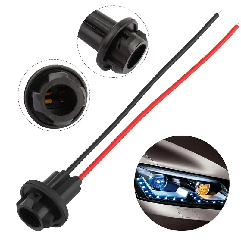 

10PC Car T10 W5W 194 Bulbs Sockets Connector Wire Line Light Socket For Car Lights Fog Lights License Plate Lights Accessories