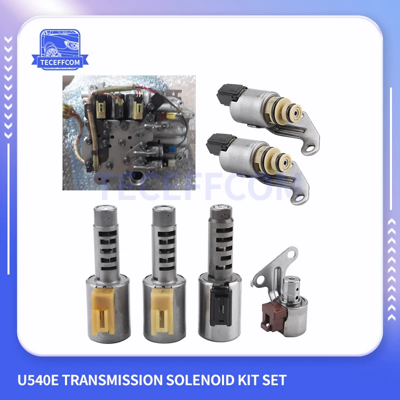 U540E Transmission Solenoid Kit For TOYOTA VIOS Paseo Serion Terios 2002-ON Car Accessories B127820A U541E