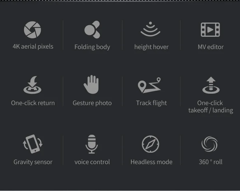 Xiaomi-Mini importateur avec caméra HD, 4drc, V2, WiFi, FPV, pression d'air, maintien d'altitude, quadrirotor pliable, jouets RC, noir et gris, nouveau