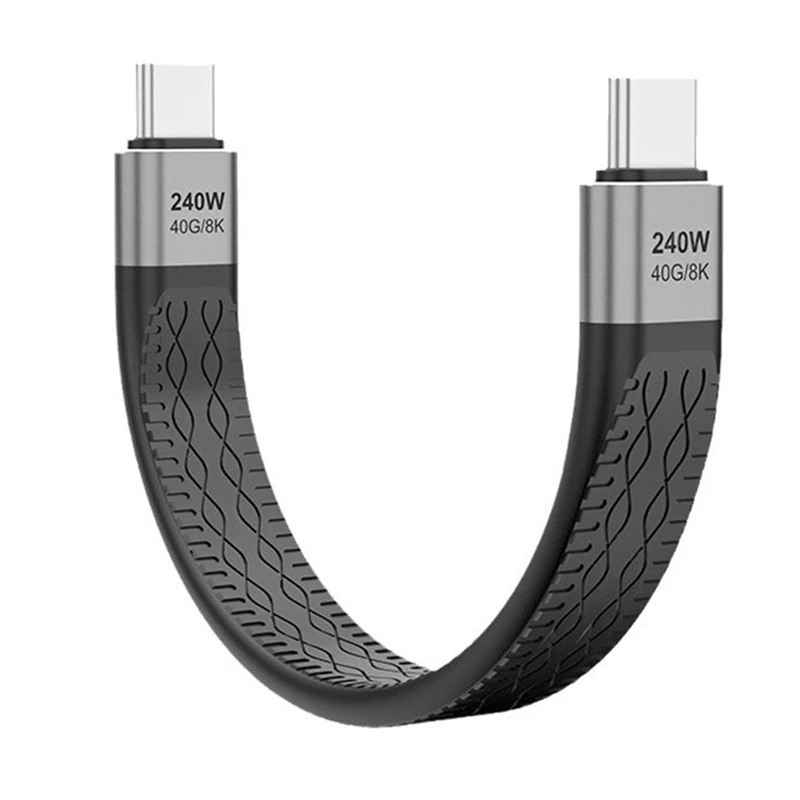 Y43A-USB C To USB C Cable, 240W Type C To Type C Fast Charging Cable 40Gbps USB C Data Cable 8K@60Hz For Iphone 15/15 Pro Max