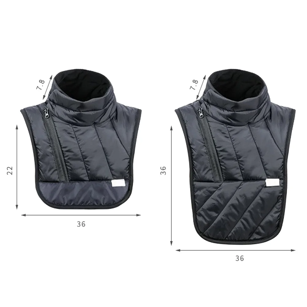الشتاء يندبروف الصدر الرقبة أدفأ الرقبة الجراب وشاح الباردة والدليل على الصدر حماية سترة للتزلج الدراجات الصدر الرقبة حامي #6