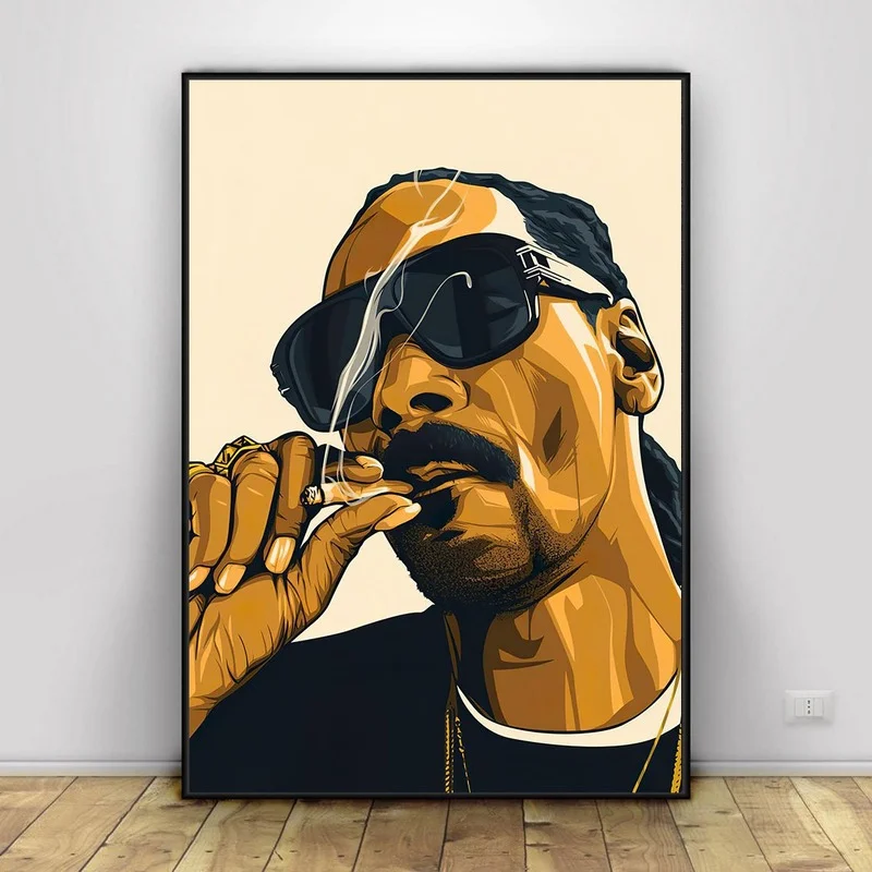 Hip Hop Snoop Dogg Singer Star Rapper Posters Wall Art Pictures