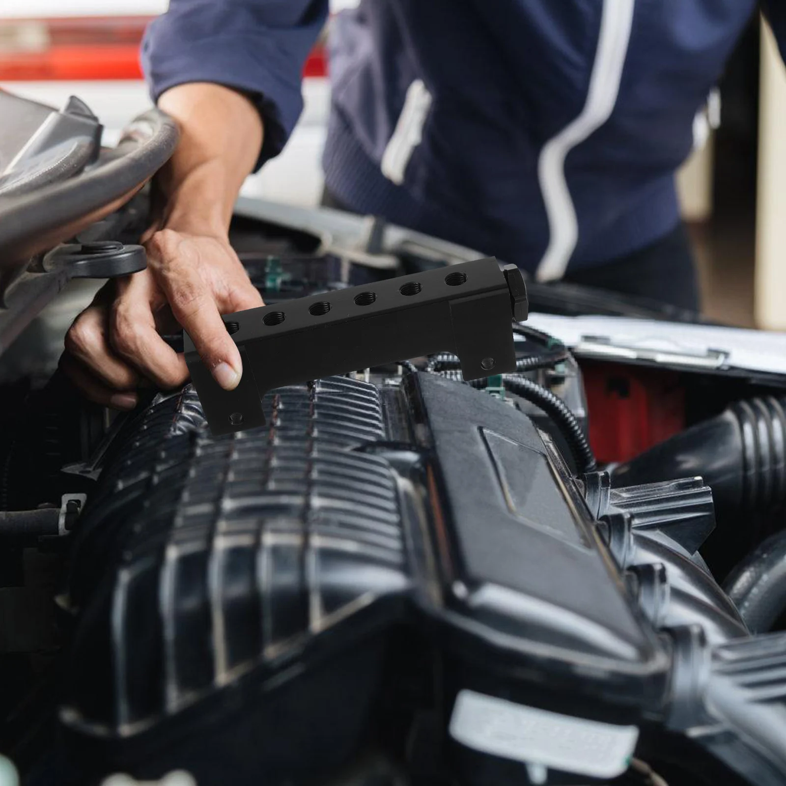 

Fuel Rail Kit Aluminum Alloy High Pressure Fuel Pump Upgrade Universal Intake Manifold Kit Boost Block Engine Efficiency