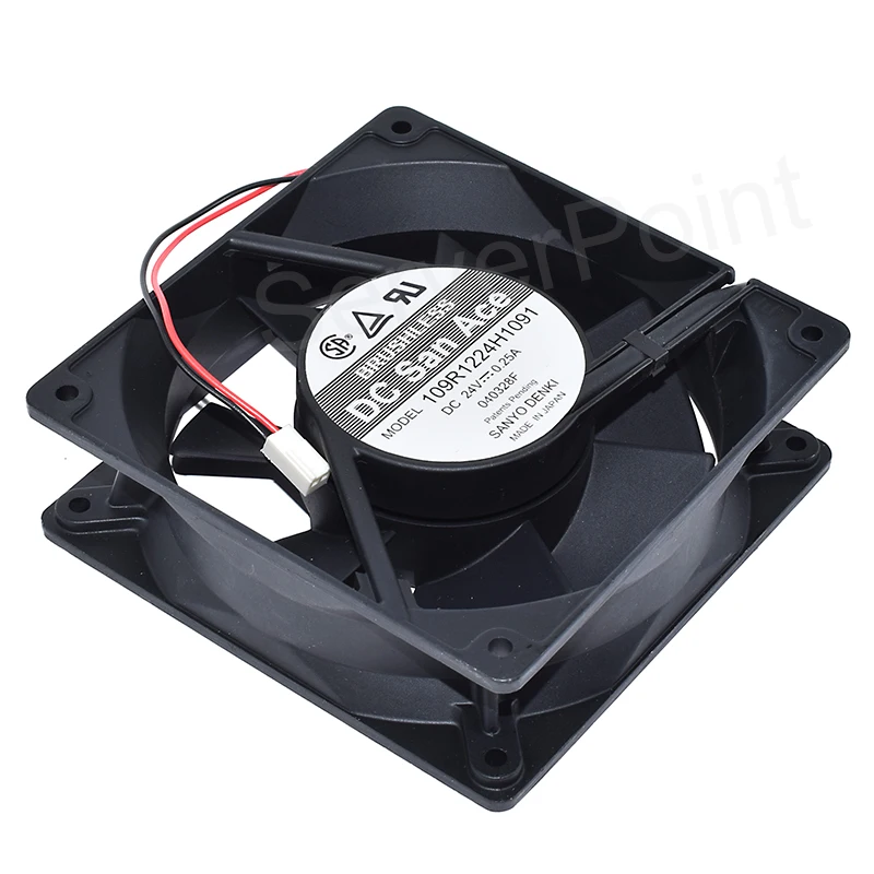 New Brand  For SANYO 109R1224H1091 DC 24V 0.25A Two Lines Square Cooling Fan