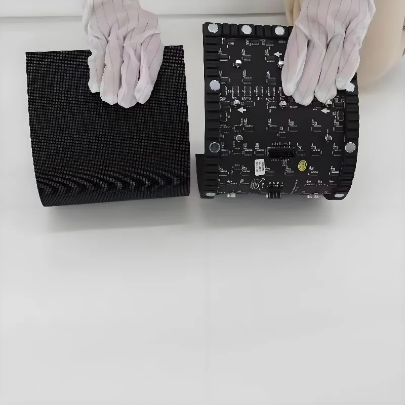 Hot-selling digital flexible LED screen intelligent display full-color curved display foldable video screen panel soft module