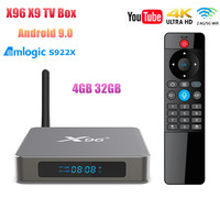 X96 X9 S922X Set Top TV Box Android 9.0 4GB RAM 32GB ROM 2.4G/5G Dual Wifi 1000M BT4.X H.265 8K HDR Media Player
