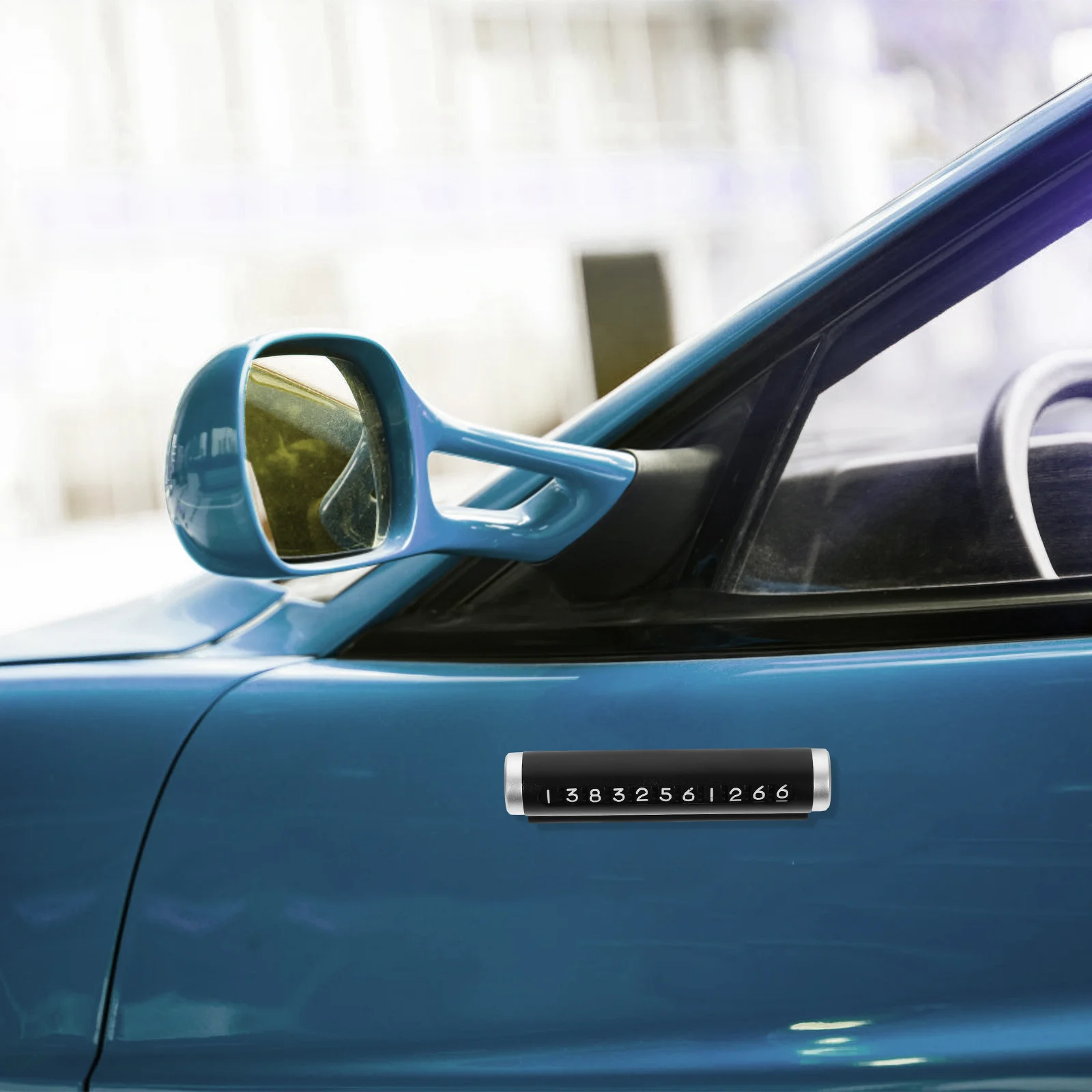 

Parking Aluminum Alloy Temporary Parking Card For Car Flip Phone Display Dash Vehicle Organizer Emergency Contact