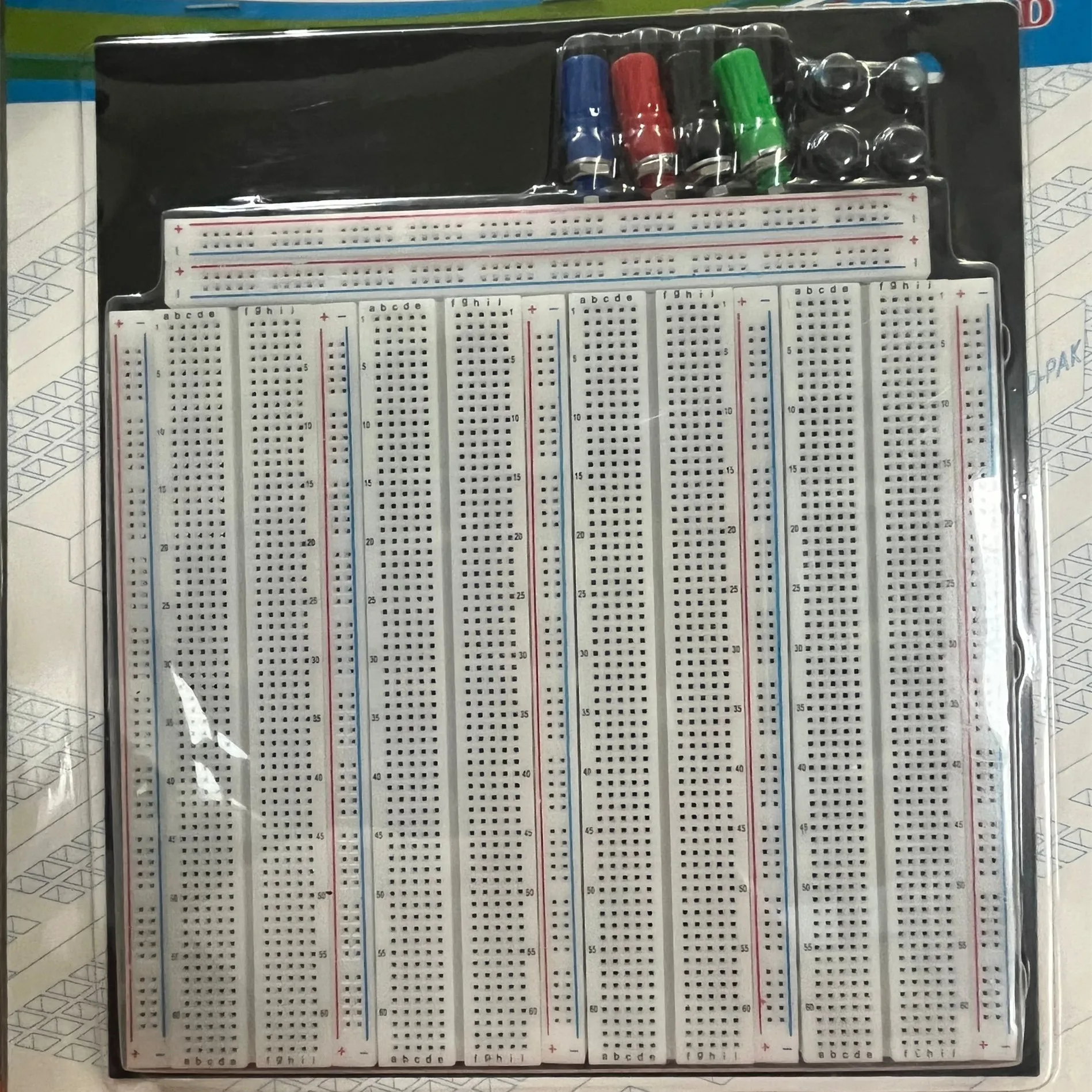 1pcs  3220 Holes Solderless Breadboard Solderless Circuit Test Board ZY-208 MB-102 Four Combination Boards